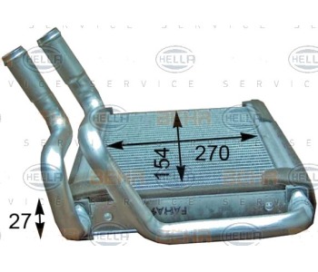 Топлообменник, отопление на вътрешното пространство HELLA 8FH 351 315-731 за HYUNDAI H-1 (TQ) товарен от 2008
