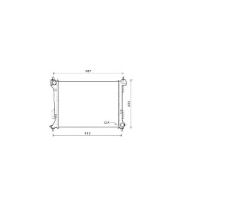 Воден радиатор TOP QUALITY за HYUNDAI i20 (PB, PBT) от 2008 до 2015