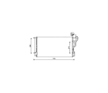 Кондензатор климатизации TOP QUALITY за HYUNDAI i40 (VF) комби от 2011