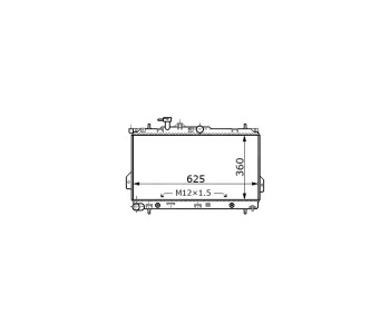 Воден радиатор TOP QUALITY за HYUNDAI MATRIX (FC) от 2001 до 2010