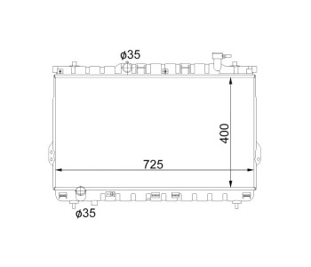Воден радиатор TOP QUALITY за HYUNDAI SANTA FE I (SM) от 2000 до 2006