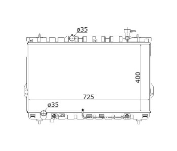 Воден радиатор TOP QUALITY за HYUNDAI SANTA FE I (SM) от 2000 до 2006