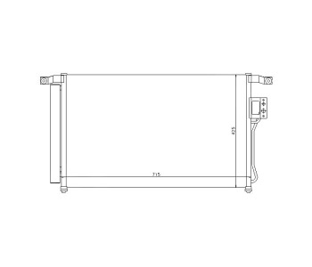 Кондензатор климатизации TOP QUALITY за HYUNDAI SANTA FE II (CM) от 2005 до 2012