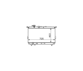 Воден радиатор TOP QUALITY за HYUNDAI XG от 1998 до 2005