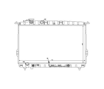 Воден радиатор TOP QUALITY за HYUNDAI SONATA IV (EF) от 1998 до 2005