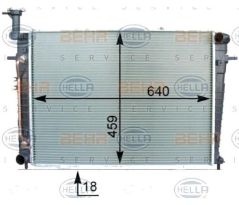 Воден радиатор HELLA за HYUNDAI TUCSON (JM) от 2004 до 2010