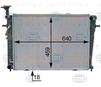 Воден радиатор HELLA за HYUNDAI TUCSON (JM) от 2004 до 2010