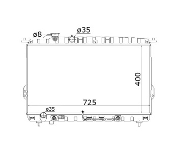 Воден радиатор TOP QUALITY за HYUNDAI XG от 1998 до 2005