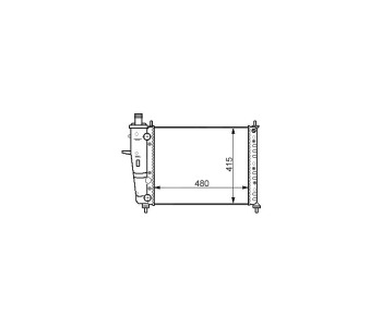 Воден радиатор TOP QUALITY за FIAT MAREA (185) комби от 1996 до 2007