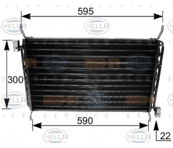 Кондензатор, климатизация HELLA 8FC 351 035-661 за FIAT MAREA (185) от 1996 до 2007