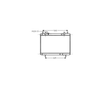 Воден радиатор TOP QUALITY за FIAT MAREA (185) от 1996 до 2007