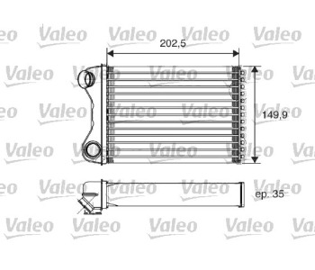 Топлообменник VALEO за FIAT DOBLO (223) товарен от 2001 до 2010