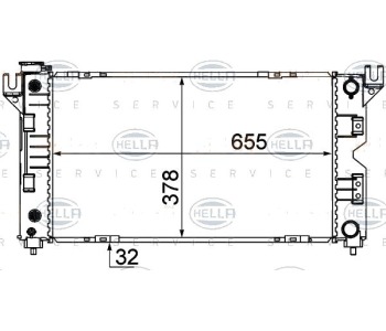 Воден радиатор HELLA за CHRYSLER VOYAGER (GS) от 1995 до 2001