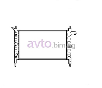 Воден радиатор размер 525/330/23 за OPEL ASTRA F (55_) товарен от 1991 до 1999