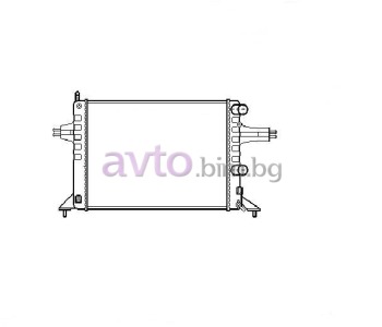Воден радиатор размер 540/350/22 за OPEL ASTRA G (F70) товарен от 1999 до 2005