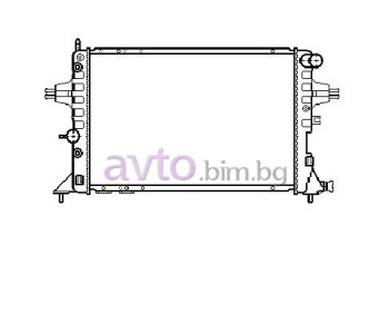 Воден радиатор размер 540/375/22 за OPEL ASTRA G (F07_) купе от 2000 до 2005