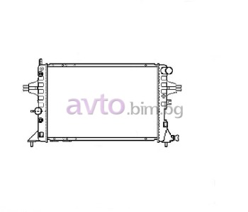 Воден радиатор размер 600/370/33 за OPEL ZAFIRA A (F75_) от 1999 до 2005