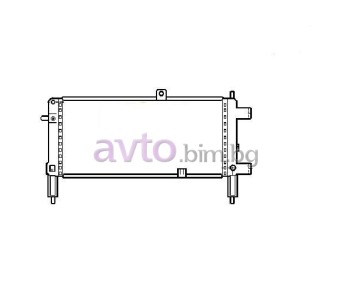 Воден радиатор размер 530/208/22 за OPEL CORSA A (S83) хечбек от 1982 до 1991