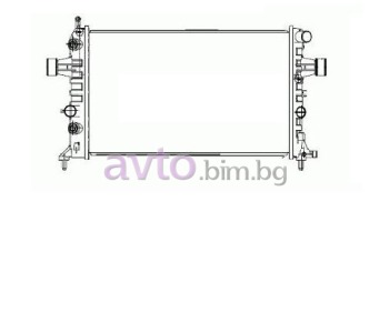 Воден радиатор размер 600/360/22 за OPEL ASTRA G (F70) товарен от 1999 до 2005