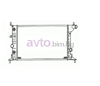 Воден радиатор размер 535/360/22 за OPEL VECTRA B (J96) седан от 1995 до 2002