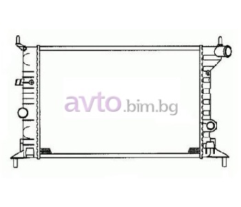 Воден радиатор размер 535/360/22 за OPEL VECTRA B (J96) седан от 1995 до 2002