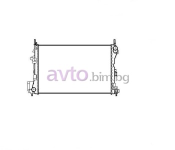 Воден радиатор размер 645/400/24 за OPEL VECTRA C (Z02) седан от 2002 до 2009