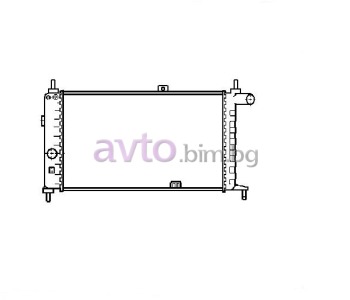 Воден радиатор размер 630/305/28 за OPEL KADETT E (T85) товарен от 1984 до 1993