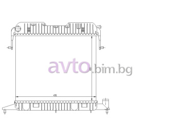 Воден радиатор размер 495/400/20 за OPEL OMEGA A (V87) комби от 1986 до 1994