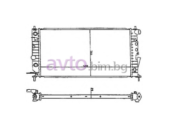 Воден радиатор размер 610/360/24 за OPEL VECTRA B (J96) комби от 1996 до 2003