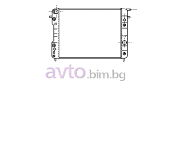 Воден радиатор размер 655/460/26 за OPEL OMEGA B (V94) от 1994 до 2003