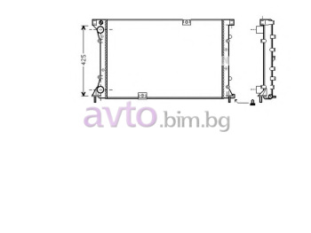 Воден радиатор размер 780/470/22 за OPEL VIVARO B (X82) платформа от 2014