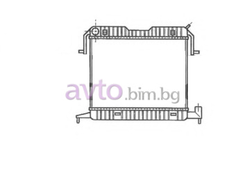 Воден радиатор размер 495/400/22 за OPEL OMEGA A (V87) комби от 1986 до 1994