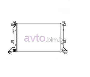 Воден радиатор размер 680/400/28 за VOLKSWAGEN LT II 28-46 (2DA, 2DD, 2DH) товарен от 1996 до 2006