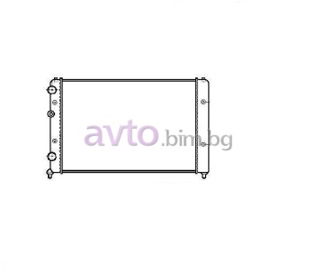 Воден радиатор размер 625/380/32 за VOLKSWAGEN POLO (6V5) комби от 1997 до 2001