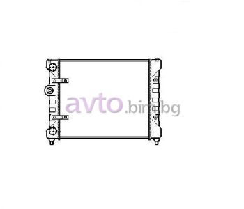 Воден радиатор размер 525/300/22 за VOLKSWAGEN POLO (6N1) хечбек от 1994 до 1999