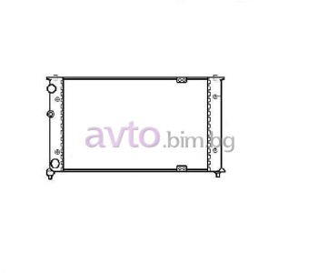 Воден радиатор размер 627/320/32 за VOLKSWAGEN CADDY II (9K9A) товарен от 1995 до 2004