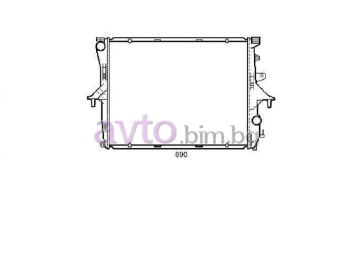 Воден радиатор размер 710/550/39 за AUDI Q7 (4L) от 2006 до 2009