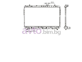 Воден радиатор размер 700/370/19 за DAEWOO LACETTI (KLAN) хечбек от 2002
