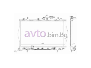Воден радиатор размер 600/335/16 за HYUNDAI ACCENT I (X-3) седан от 1995 до 1999