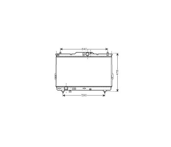 Воден радиатор размер 725/390/26 за HYUNDAI SANTA FE I (SM) от 2000 до 2006
