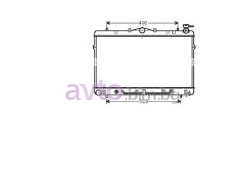 Воден радиатор размер 660/375/16 за HYUNDAI COUPE (RD) от 1996 до 2002