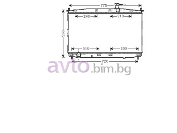 Воден радиатор размер 775/435/22 за HYUNDAI SANTA FE II (CM) от 2005 до 2012