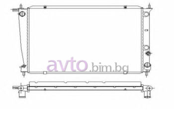Воден радиатор размер 650/445/26 за HYUNDAI H-1 товарен от 1997 до 2008