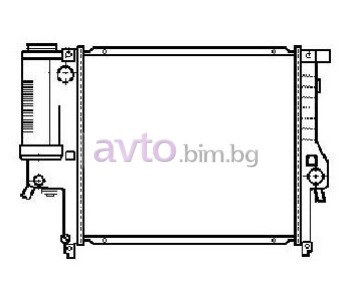 Воден радиатор размер 440/440/32 за BMW 3 Ser (E36) седан 1990 до 1998