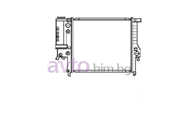 Воден радиатор размер 440/440/32 за BMW 3 Ser (E36) седан 1990 до 1998