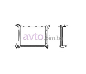 Воден радиатор размер 455/365/22 за MINI COOPER (R50, R53) от 2001 до 2006
