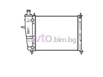 Воден радиатор размер 480/415/32 за FIAT BRAVO I (182) от 1995 до 2001