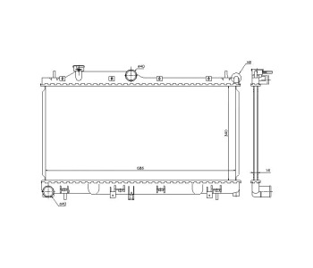 Воден радиатор TOP QUALITY за SUBARU FORESTER III (SH_) от 2008 до 2012