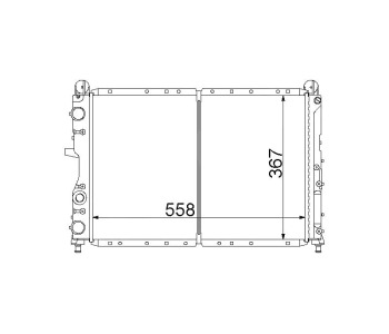 Воден радиатор размер 560/375/32 за ALFA ROMEO 155 (167) от 1992 до 1997