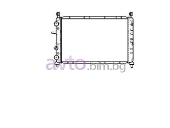 Воден радиатор размер 555/365/24 за FIAT COUPE (175) от 1993 до 2000
